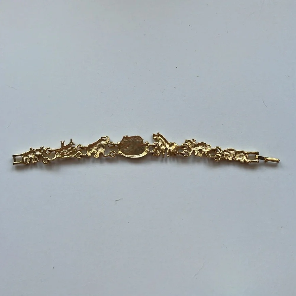 Gold Tone Animal Bracelet